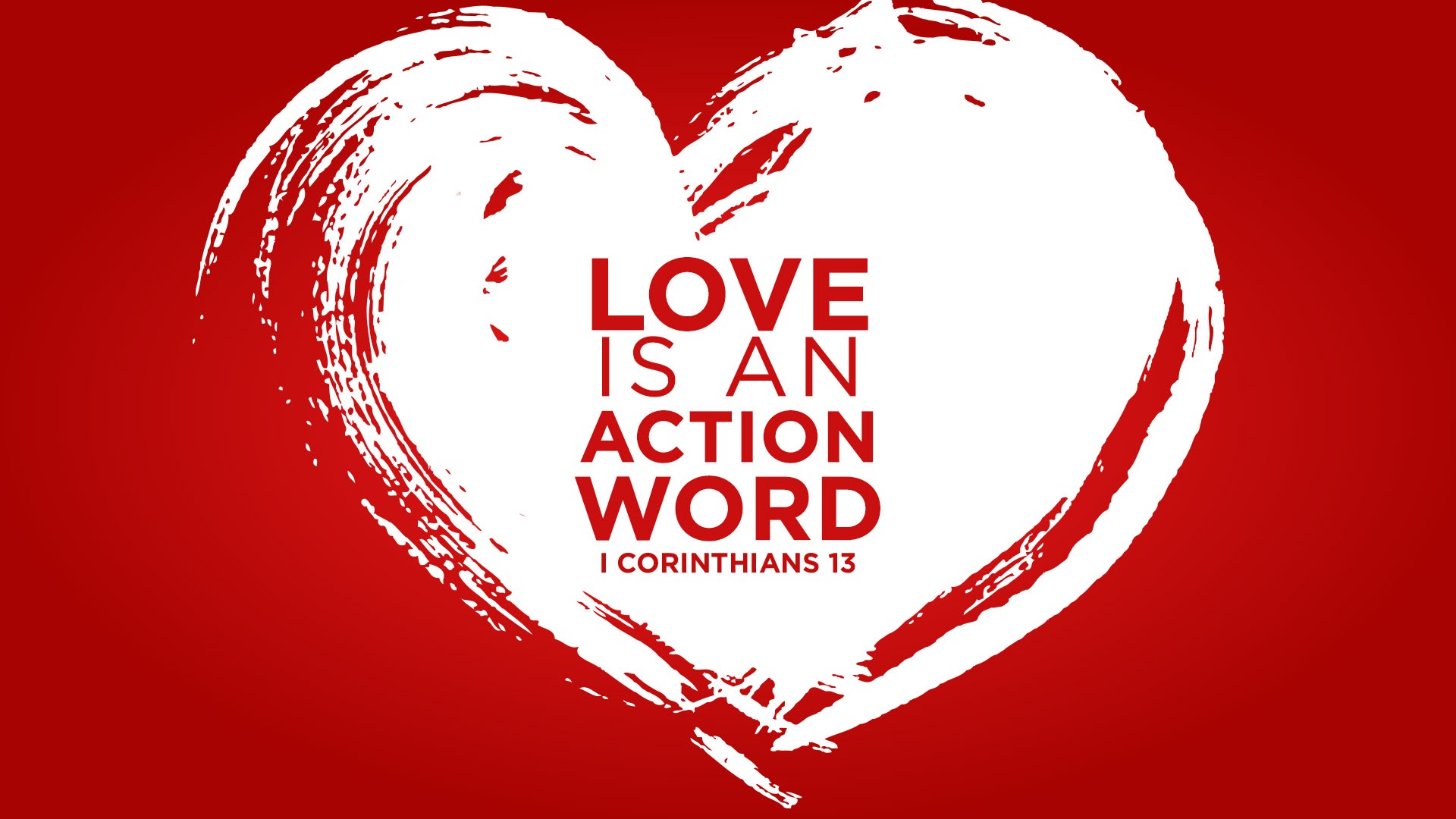 Love is an action word
